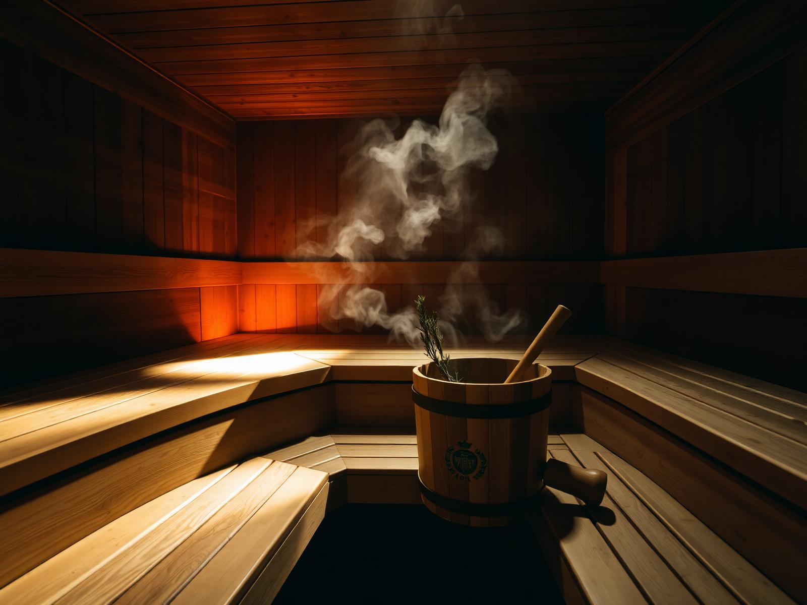 The cedar Finnish sauna